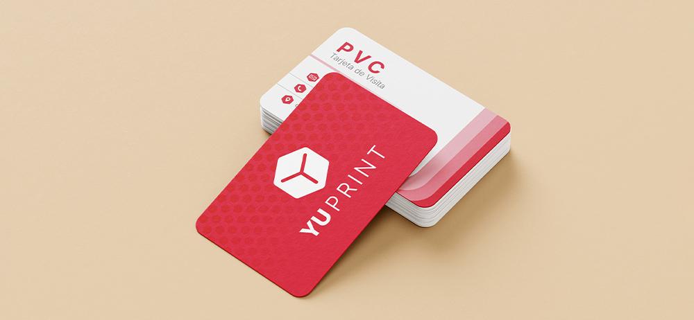 Tarjetas PVC duraderas y elegantes de Yuprint, ideales para destacar tu marca con un acabado premium.