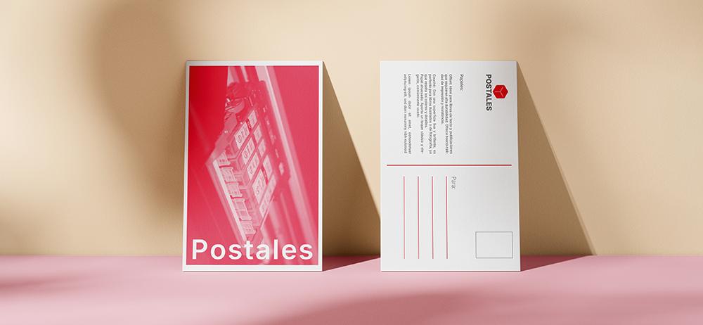 Tarjetas postales Yuprint con diseño moderno y acabado profesional, perfectas para promoción o regalo.
