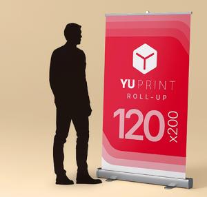 roll up publicitario 120x200 cm impreso en alta calidad por YuPrint para exhibiciones y eventos