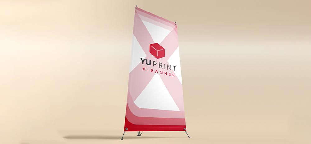 X-Banner premium YuPrint impreso en alta calidad para publicidad y eventos promocionales