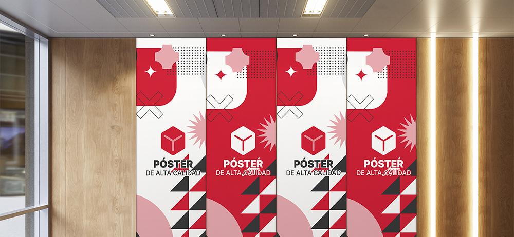 Póster publicitario de alta resolución para negocios y eventos – impresión profesional