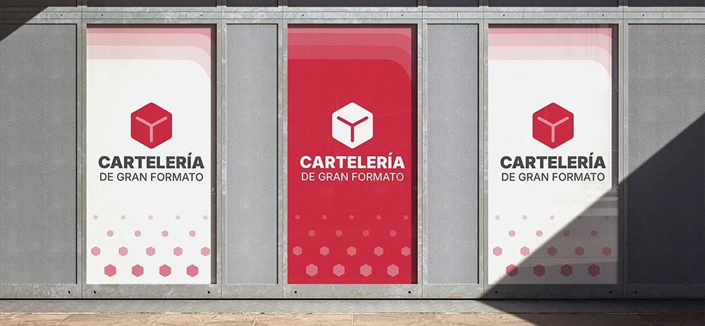 Carteles publicitarios de gran formato para fachadas y escaparates